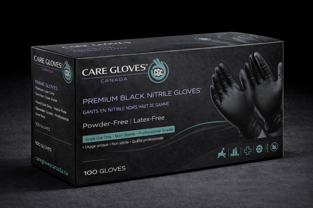 Premium Black Nitrile Gloves – 100 Pack (4 / 6 / 10 mil)