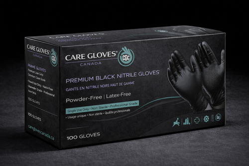 Premium Black Nitrile Gloves – 100 Pack (4 / 6 / 10 mil)