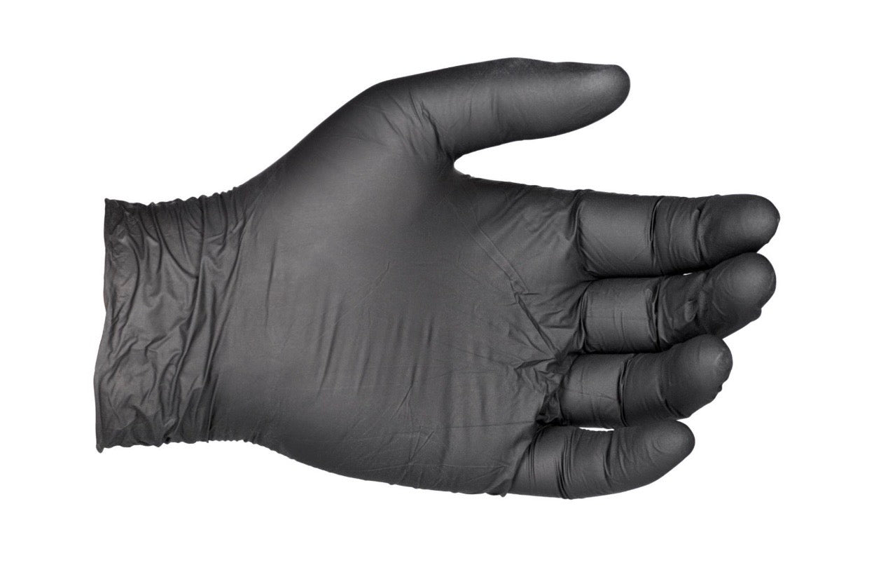 Premium Black Nitrile Gloves – 100 Pack (4 / 6 / 10 mil)